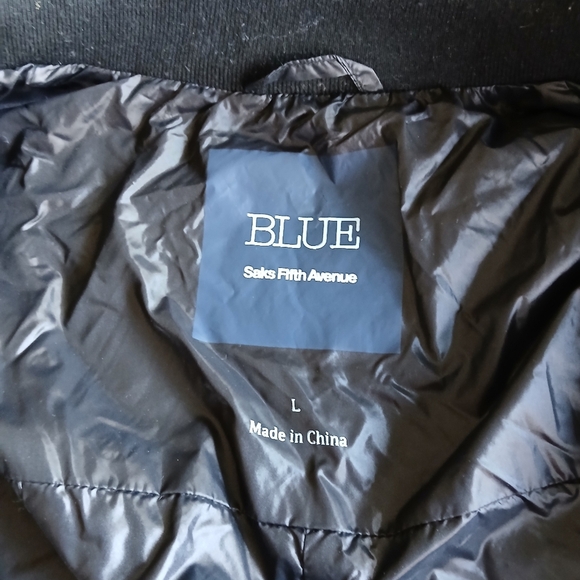 Saks Fifth Avenue Quilted Black Jacket - Picture 5 of 7